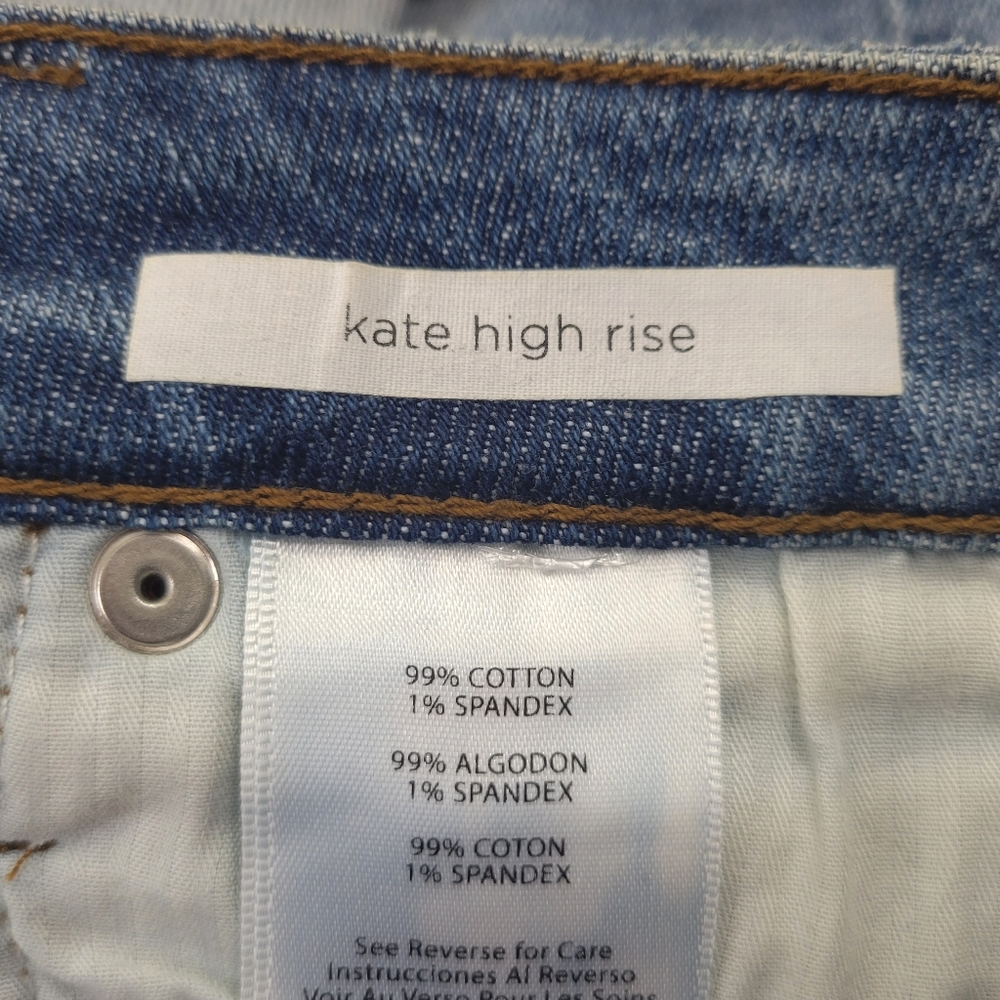 STS Blue Kate High Rise Distressed Denim Jean Shorts 24 - Picture 5 of 6